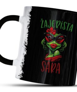 Kubek Funny z nadrukiem zabawna żaba, ŻAJEBISTA SARA